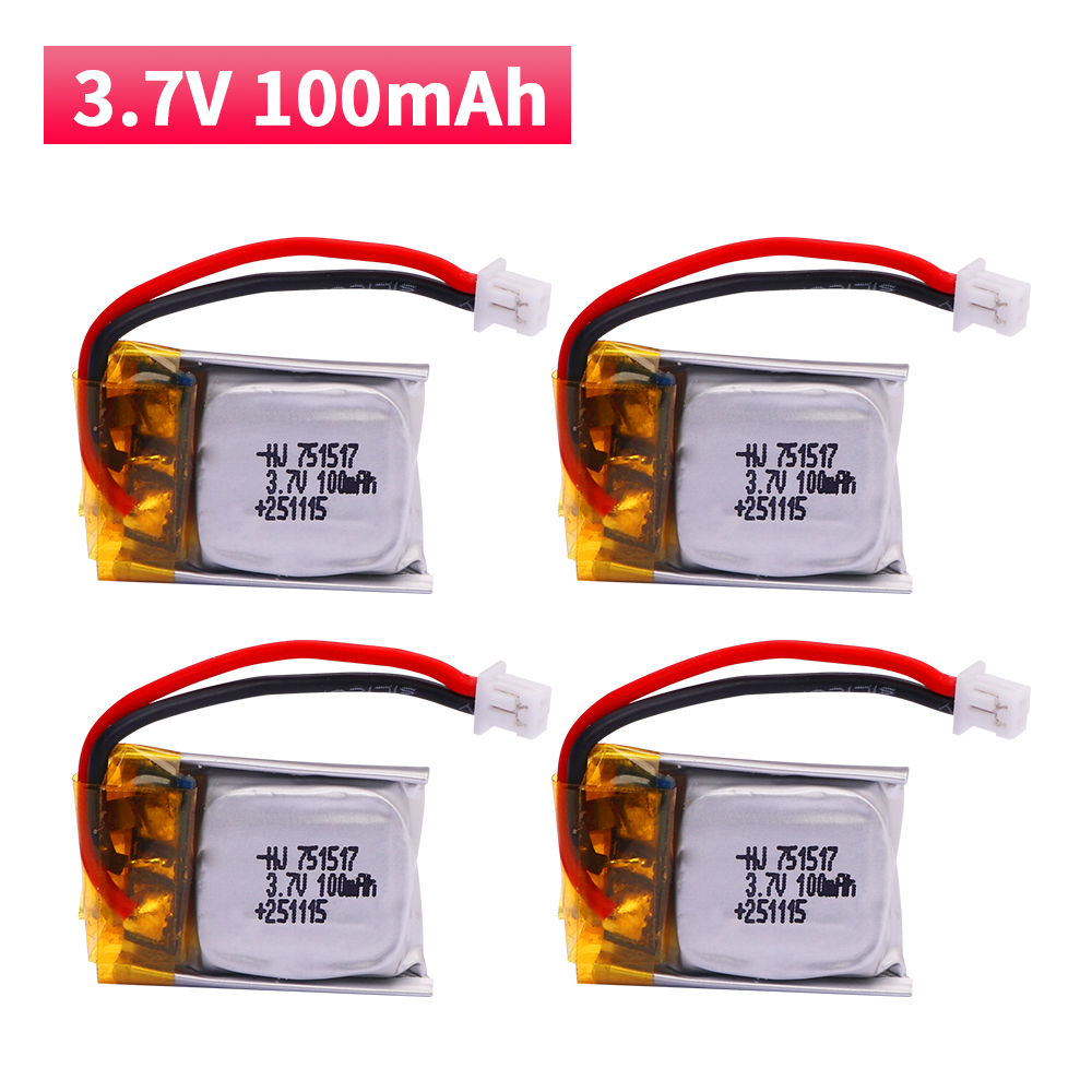 Drone Fq777 Rc Quadcopter - 100 mAh 3.7V แบตเตอรี่ Lipo FQ777-124