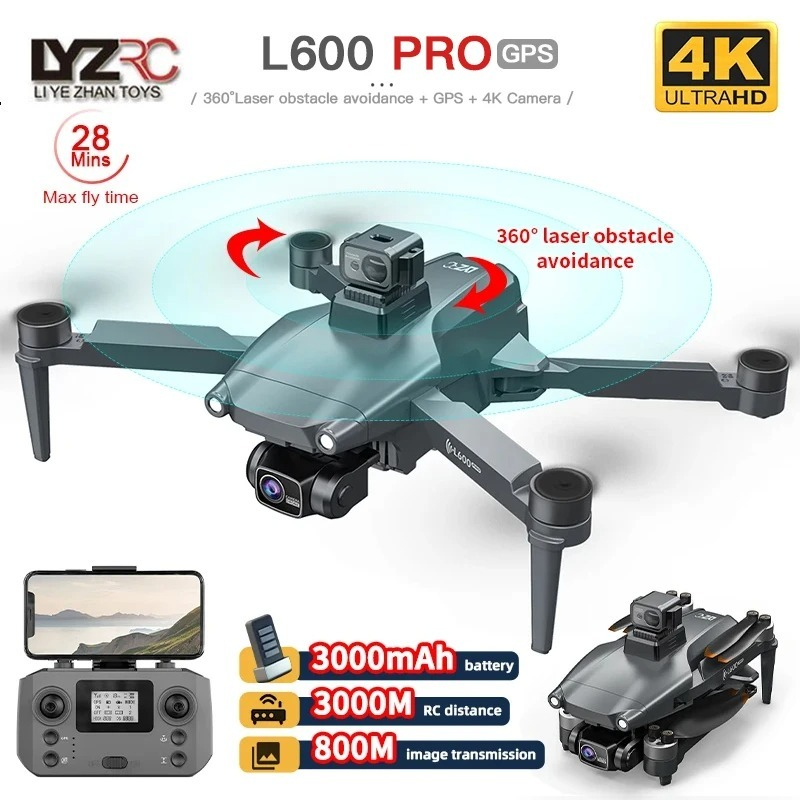 Drone Vs Rc Helicopter - L600 PRO RC โดรน 4K HD