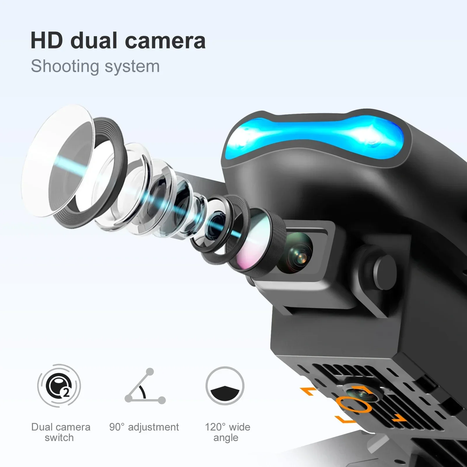 Drone Rc E99 - โดรน E99 K3 Pro 4K พับได้
