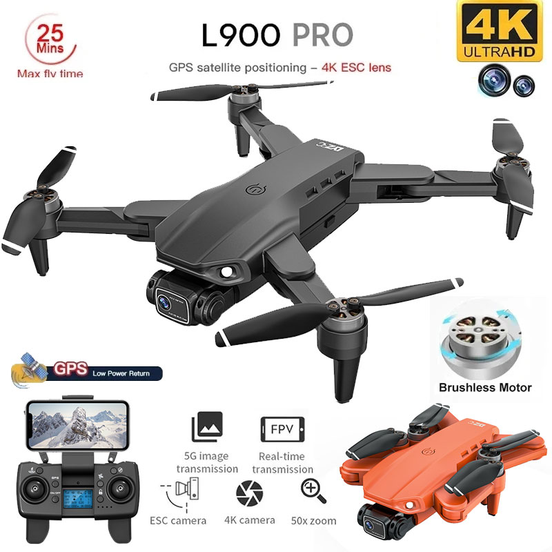 Drone Rc Fpv Pro - โดรน4K L900โปร GPS โดรน4K กล้อง HD
