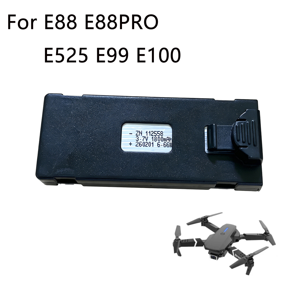 Drone Rc E99 - E88 Drone แบตเตอรี่ 3.7V 1800mAh แบตเตอรี่