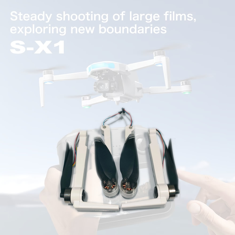 Drone X1 Rc - 4PCS แขนมอเตอร์แบบไม่มีแปรงพร้อมใบพัดสำหรับ LSRC S-X1 โดรน RC
