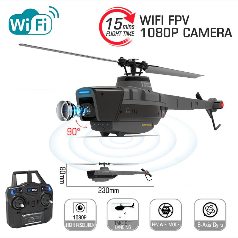 Drone Vs Rc Helicopter - C128 2.4กรัมเฮลิคอปเตอร์ควบคุมรีโมต4ใบพัด720P กล้องไจโรสโคปอิเล็กทรอนิกส์6แกนความดันอากาศสำหรับความสูงและโดรนอาร์ซี C186 C127