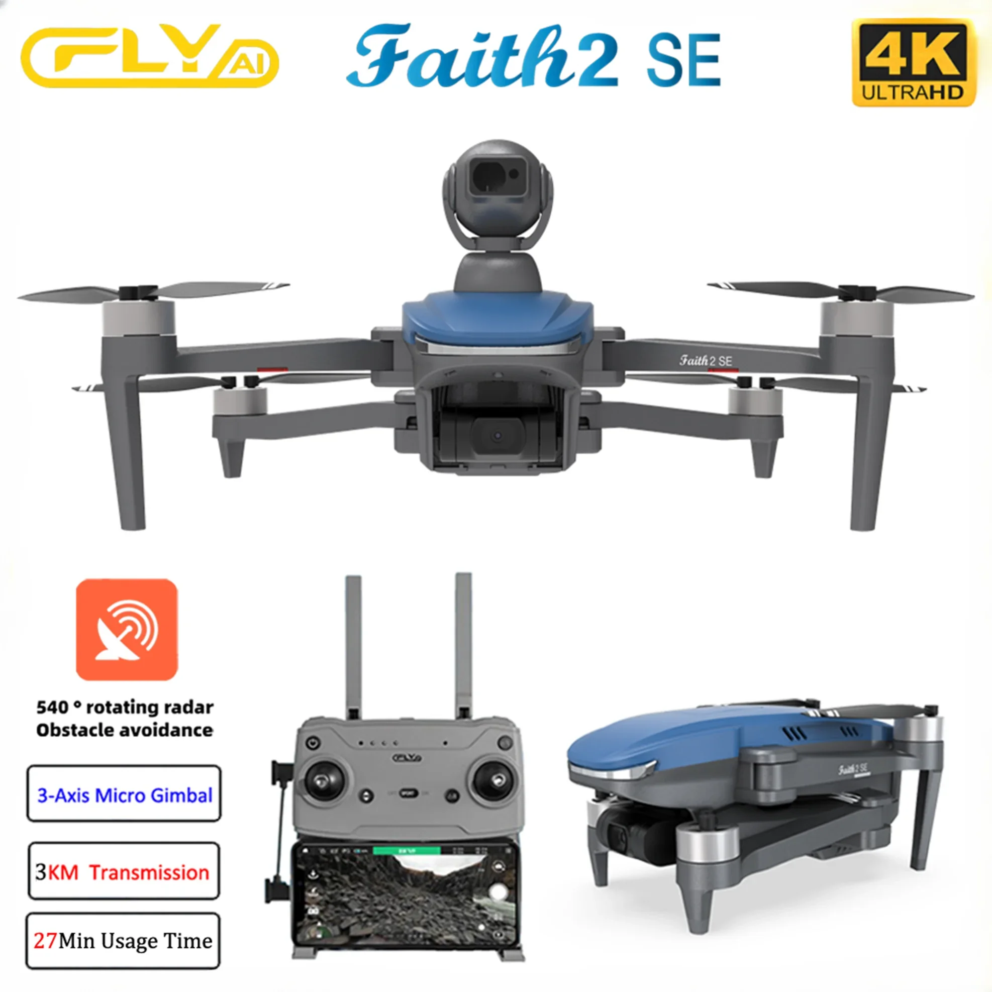 Drone Vs Rc Helicopter - เฟธ 2 เอสอี พร้อม 540 °
