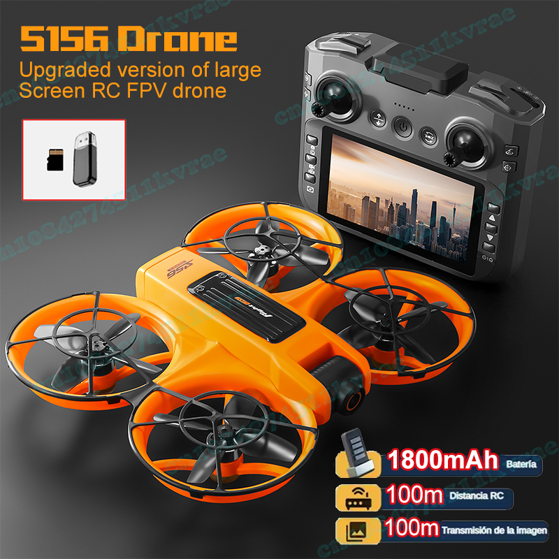 Drone Vs Rc Helicopter - โดรน S156 FPV กล้อง 4K HD