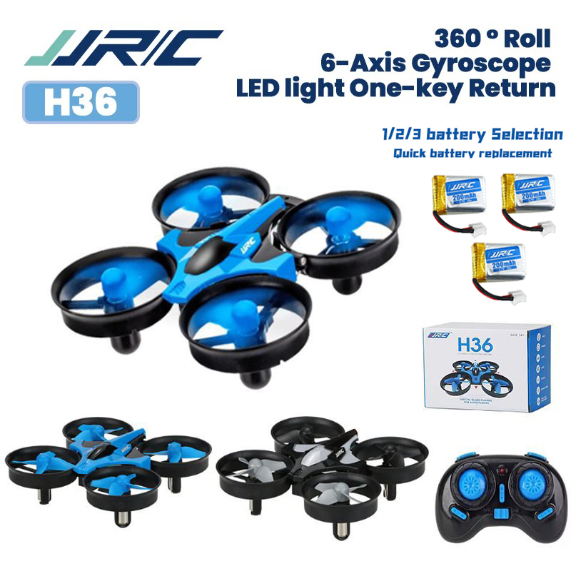 Drone Vs Rc Helicopter - โดรนจิ๋ว JJRC H36 4ch 6-แกน โหมดเฮดเลส