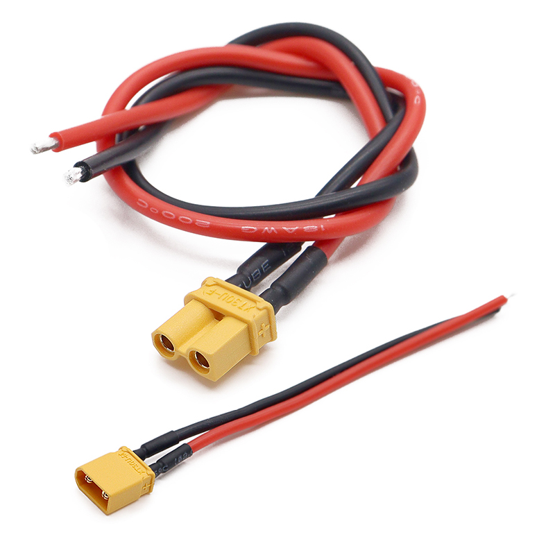 Drone Rc Link - ปลั๊ก XT30 แบบ Pigtail ตัวผู้และตัวเมีย พร้อมสายเคเบิลเคลือบดีบุกขนาด