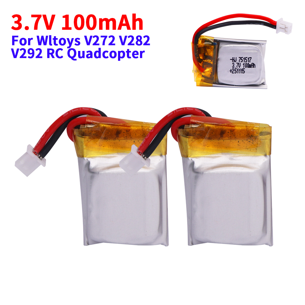 Drone Fq777 Rc Quadcopter - 3.7V 100 มิลลิแอมป์แบตเตอรี่ลิโป้ FQ777-124 สำหรับฮับซาน Q4