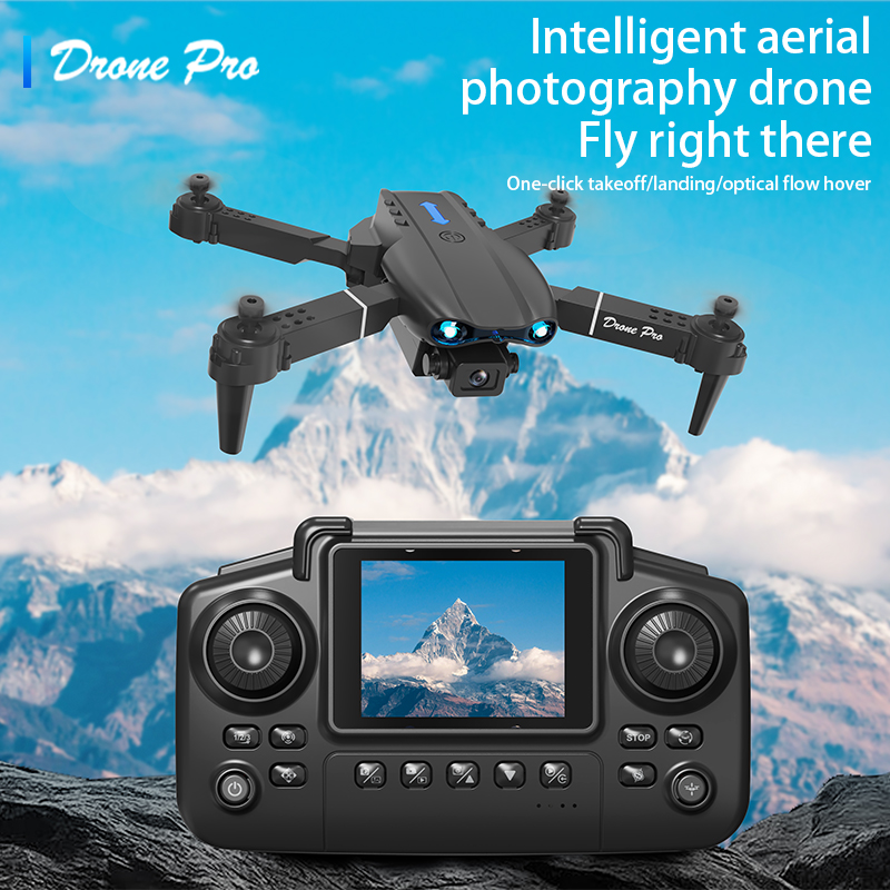 Drone Rc E99 - E99 Airหน้าจอควบคุมDrone Professionalกว้างRC Dron HD 4Kกล้องพับเฮลิคอปเตอร์เครื่องบินQuadcopter