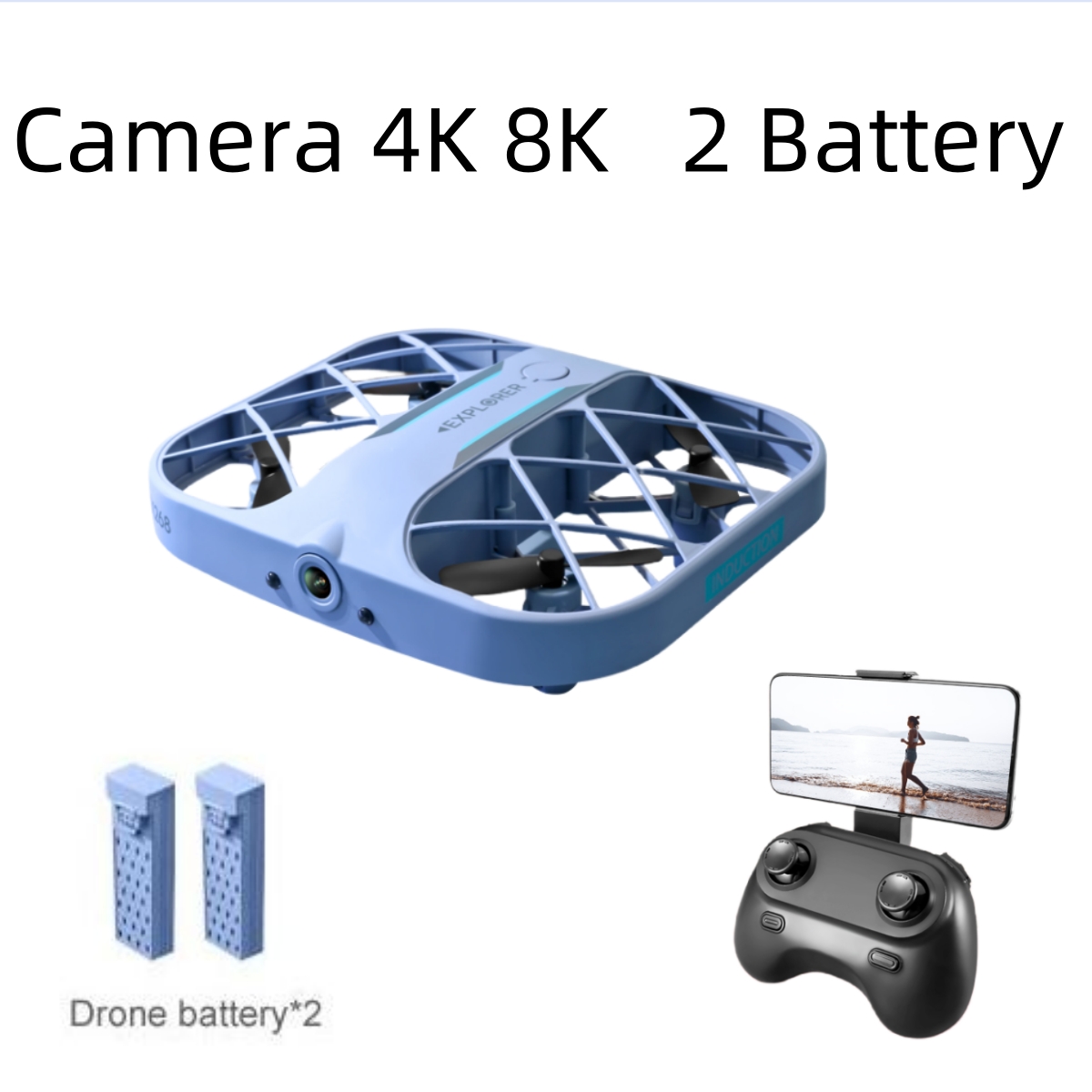 Drone Vs Rc Helicopter - โดรน JJRC H107 FPV RC พร้อมแบตเตอรี่
