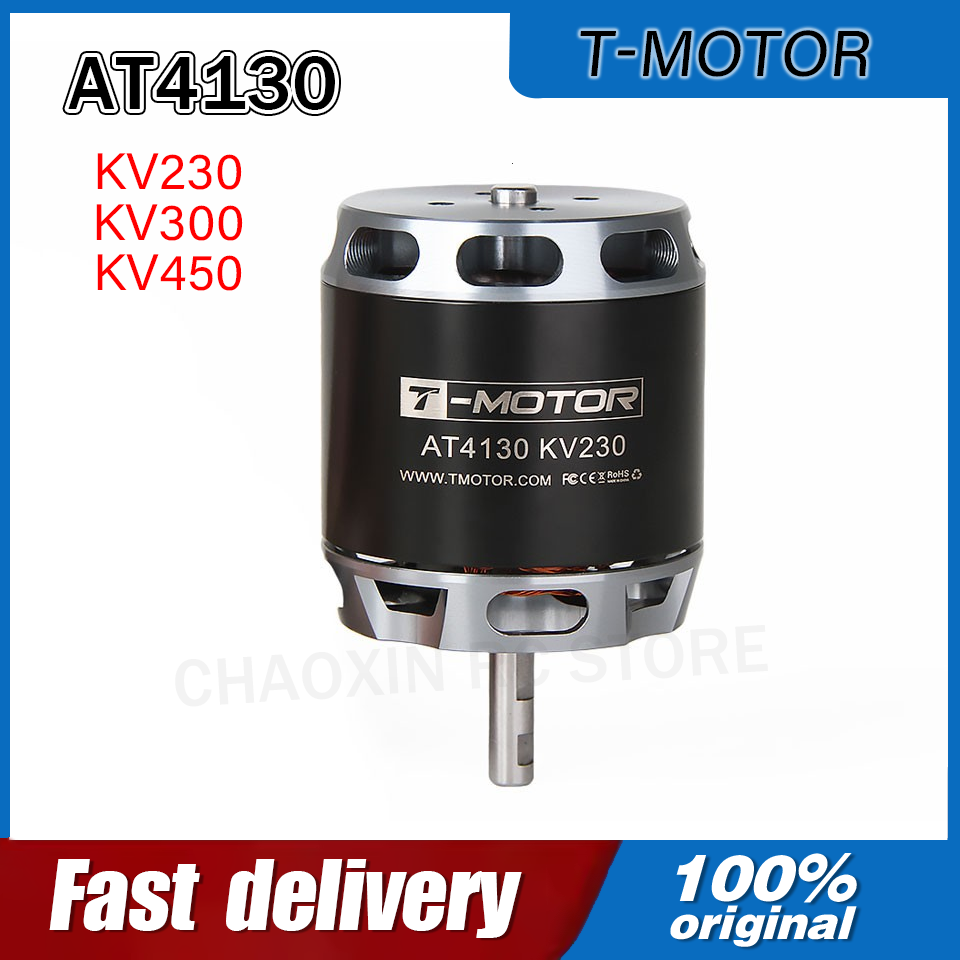 Drone Rc Drone - มอเตอร์ไฟฟ้า T-MOTOR AT4130 230/300/450KV แบบเพลาขายาว สำหรับโดรนปีกตรึง