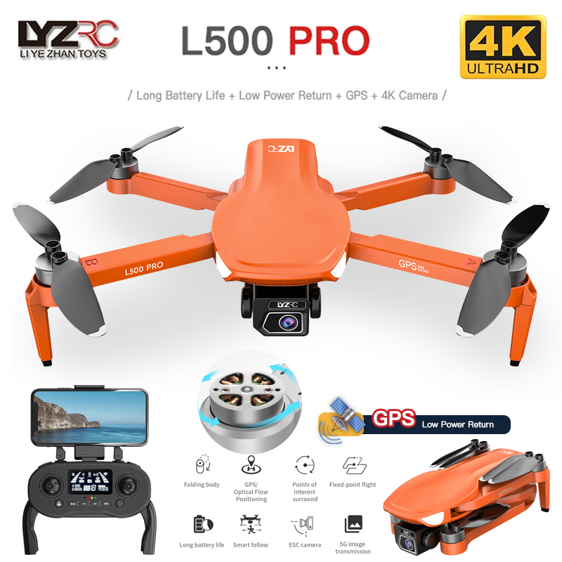 L500 PRO GPS Drone 4K Profesio - Drone Vs Rc Helicopter บทวิจารณ์และราคา