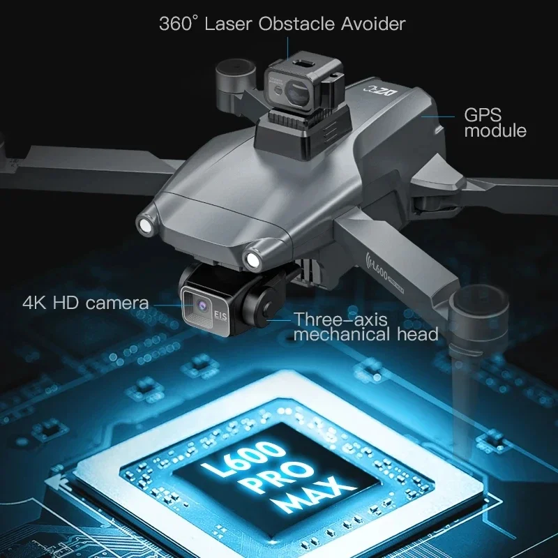 L600 PRO RC โดรน 4K HD กล้องคู - Drone Vs Rc Helicopter บทวิจารณ์และราคา