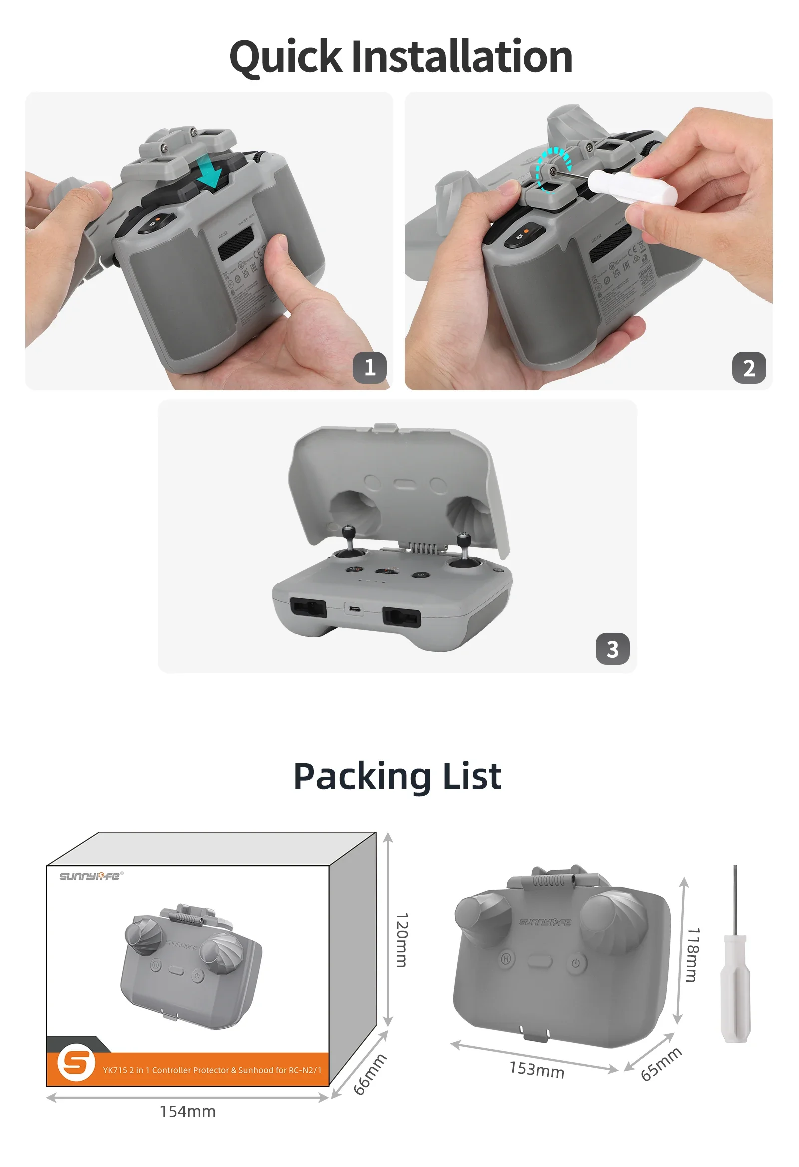 ฝาครอบป้องกันคอนโทรลเลอร์ 2 in - Drone Dji Rc Pro 2 บทวิจารณ์และราคา
