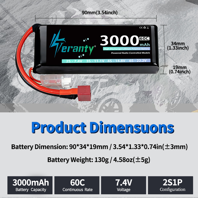 แบตเตอรี่ลิเธียมโพลิเมอร์ TERA - Drone Rc Link บทวิจารณ์และราคา