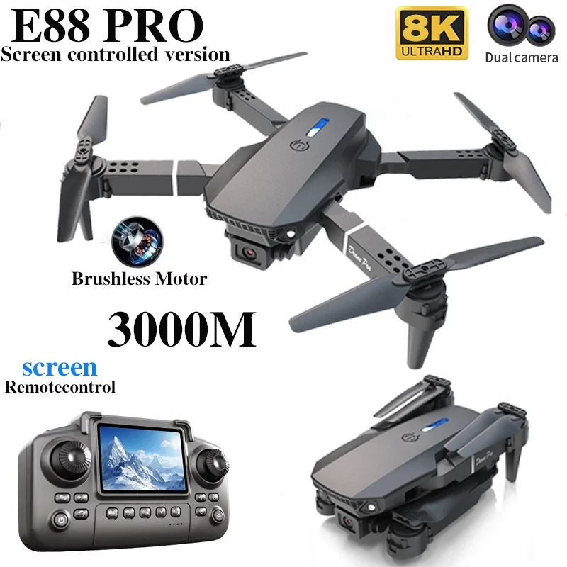 Professional E88 PRO Drone หน้ - Drone Rc Fpv Pro บทวิจารณ์และราคา
