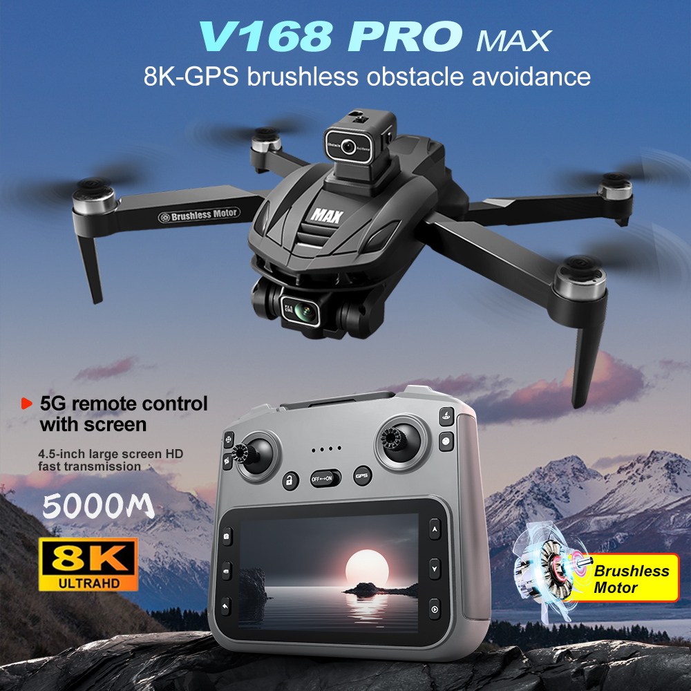 V168 PRO Max GPS Drone 8K Prof - Drone Rc Fpv Pro บทวิจารณ์และราคา