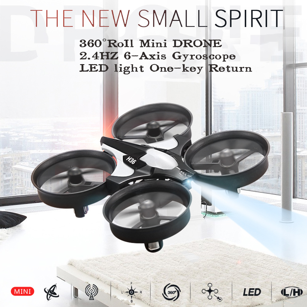 โดรน JJRC H36 มินิ รีโมทคอนโทร - Drone Vs Rc Helicopter บทวิจารณ์และราคา