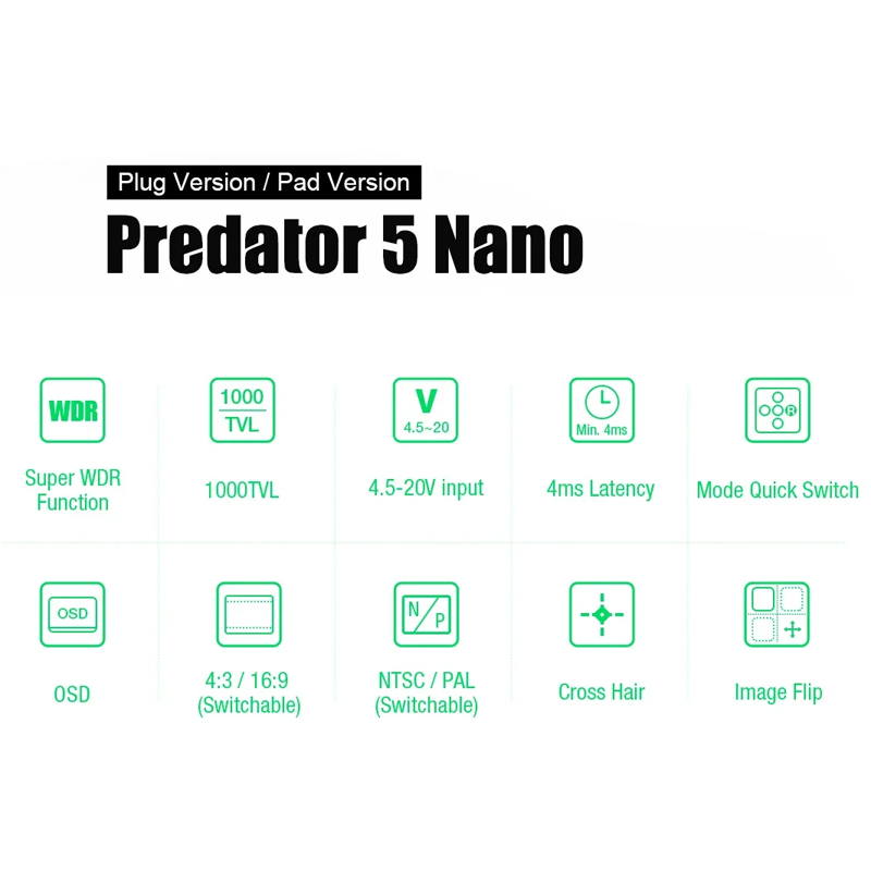 กล้อง FOXEER Predator V5 Nano  - Drone Vs Rc Helicopter บทวิจารณ์และราคา