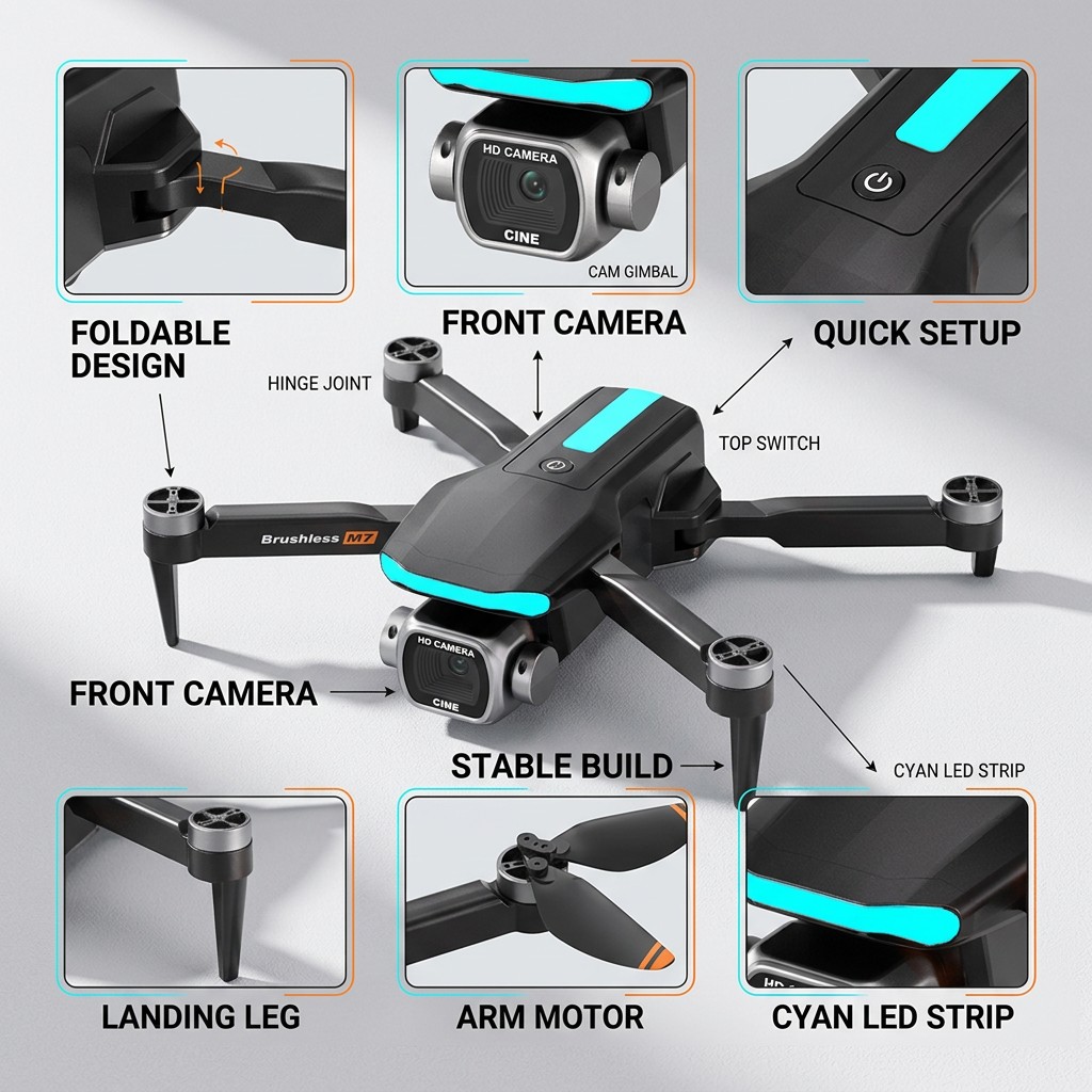 โดรน M7 RC รุ่นใหม่ ระดับมืออา - Drone Dji Rc Pro บทวิจารณ์และราคา