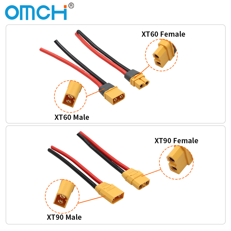 ขั้วต่อแบตเตอรี่ OMCH XT60 12/ - Drone Rc Link บทวิจารณ์และราคา