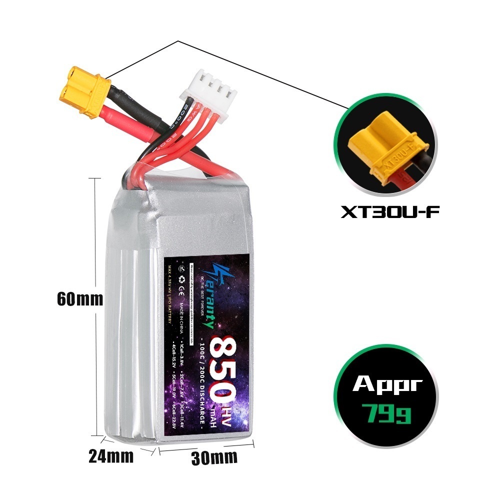 1/2/3PCS TERANTY 3S 11.4V แบตเ - Drone Rc Link บทวิจารณ์และราคา